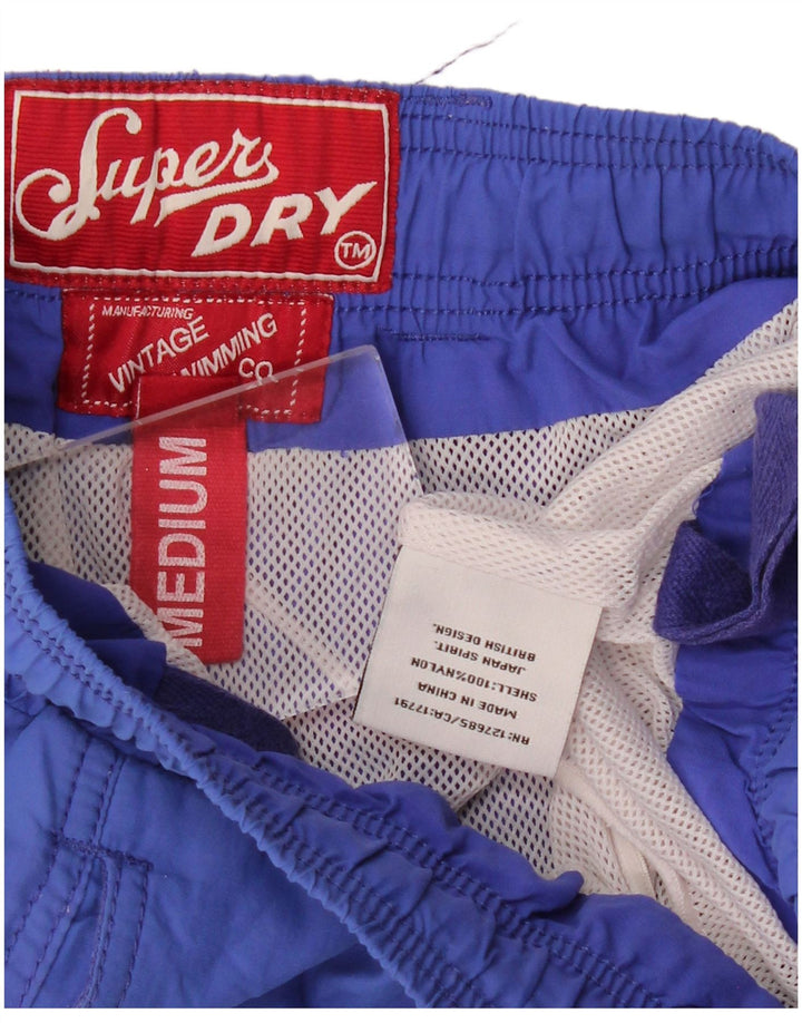 SUPERDRY Short de Bain Homme Nylon Bleu Moyen