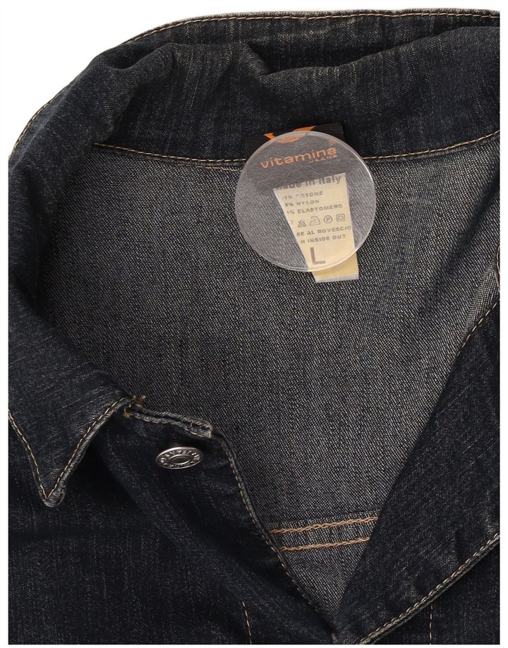 Vitamina Veste en jean pour homme UK 40 Large Bleu marine Coton
