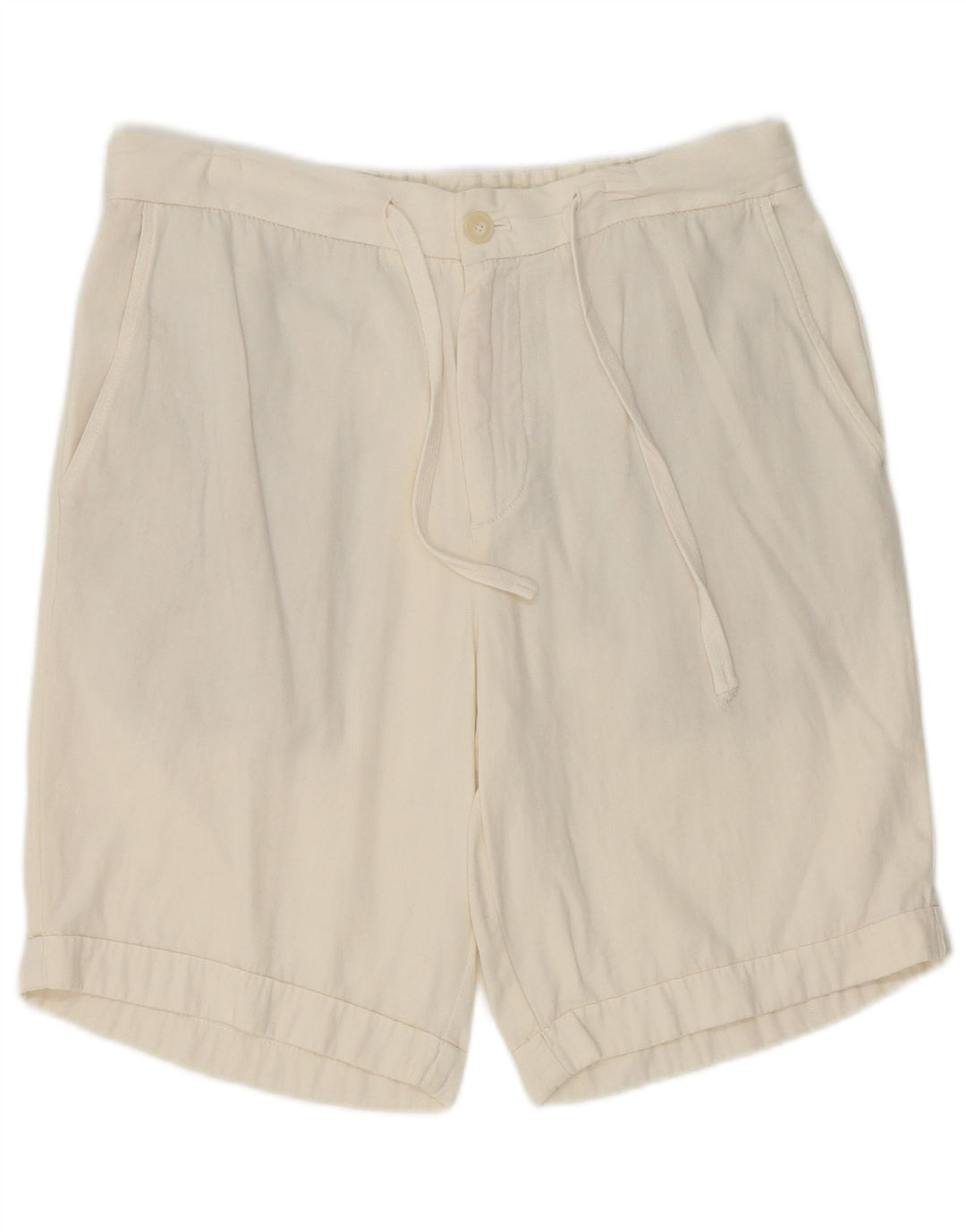 Zara Short Chino Homme Large W32 Coton Blanc