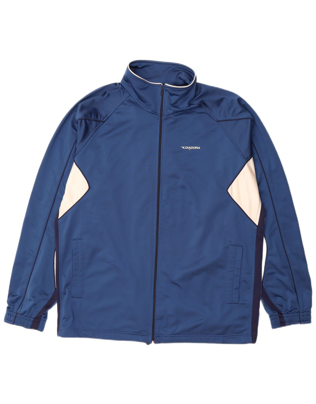 Diadora Veste de survêtement pour homme 2XL Bleu Colorblock Polyester