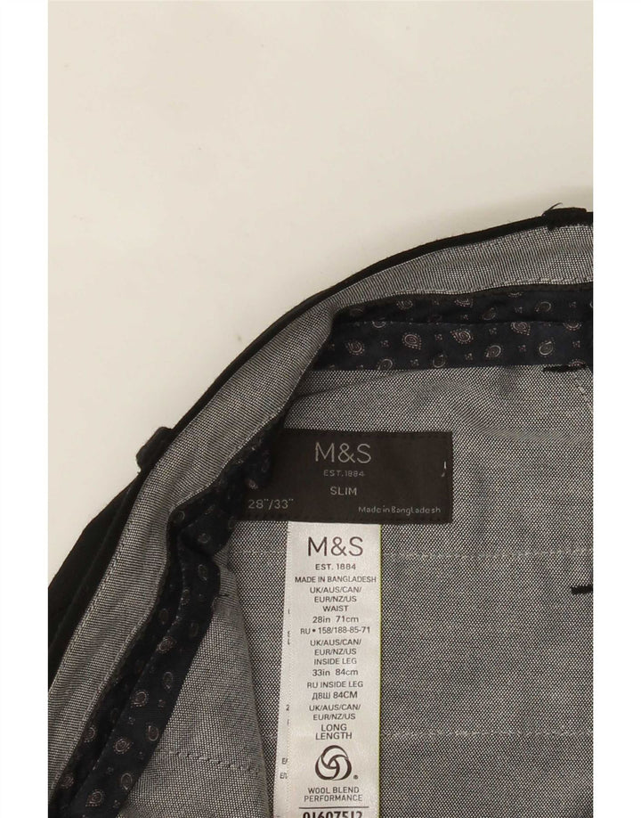 Marks & Spencer Pantalon de costume slim Performance pour femme W28 L33 Noir
