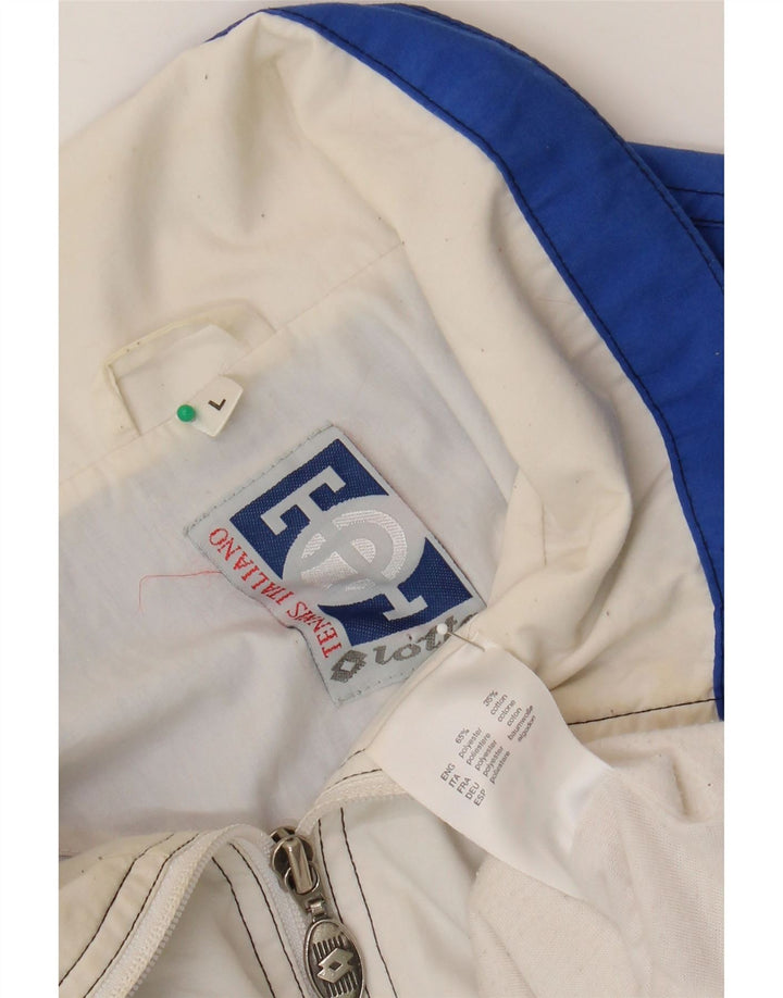 Lotto Veste de Survêtement Graphique pour Homme Grand Bleu Colorblock Polyester