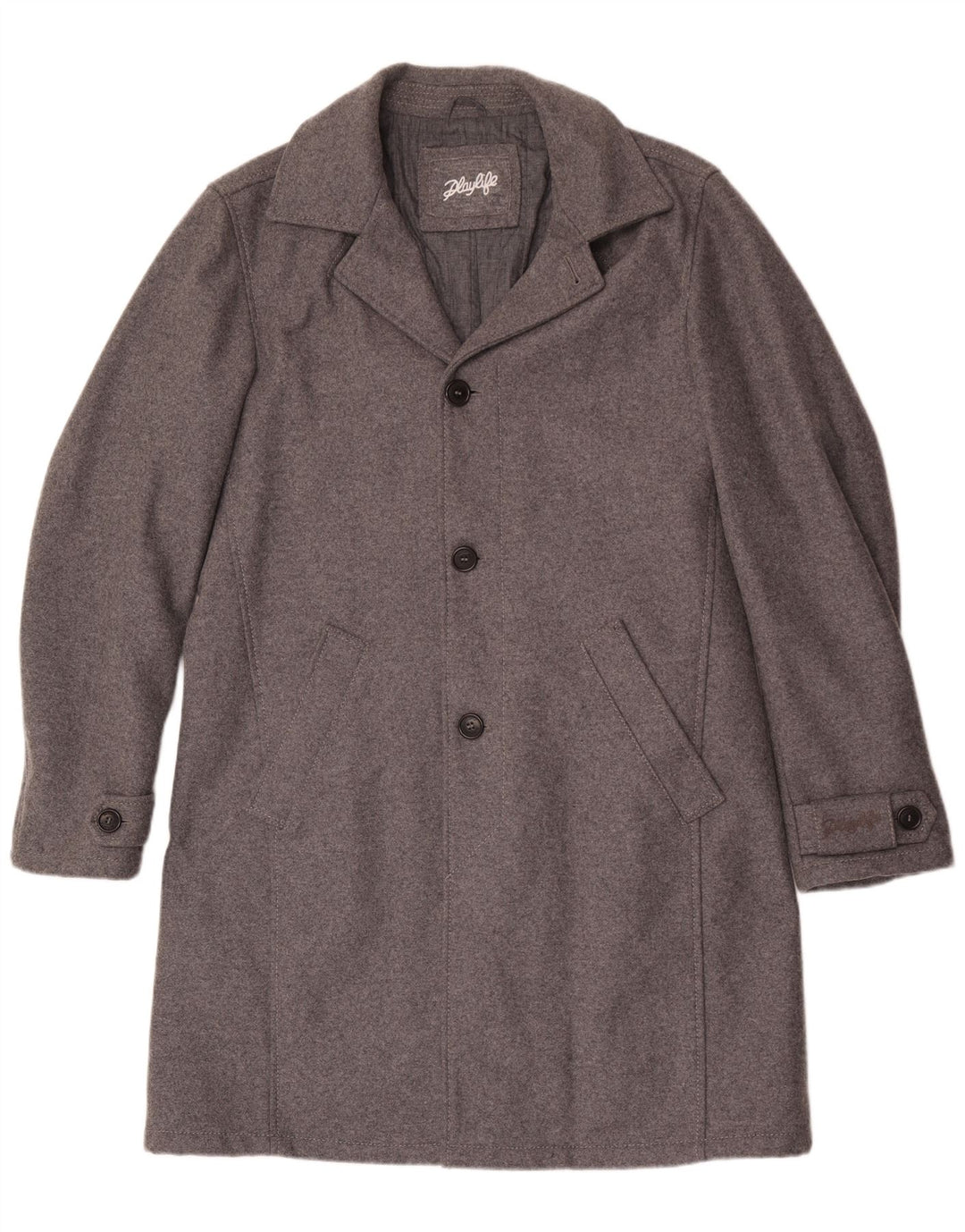 Playlife Manteau pour homme UK 40 Large Gris