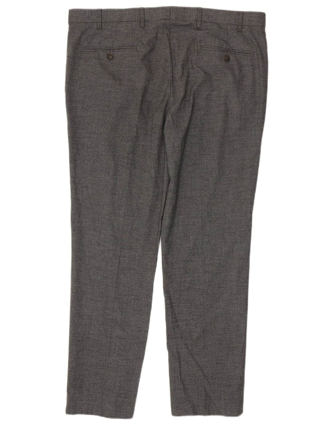 Marks & Spencer Pantalon Chino Slim Homme W38 L31 Gris Polyester
