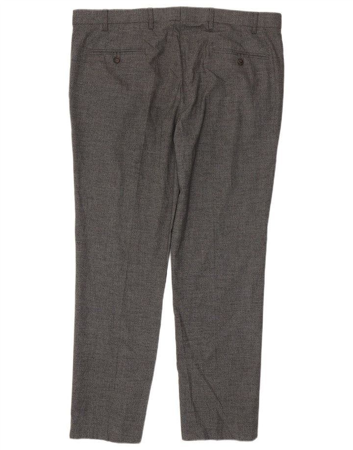 Marks & Spencer Pantalon Chino Slim Homme W38 L31 Gris Polyester