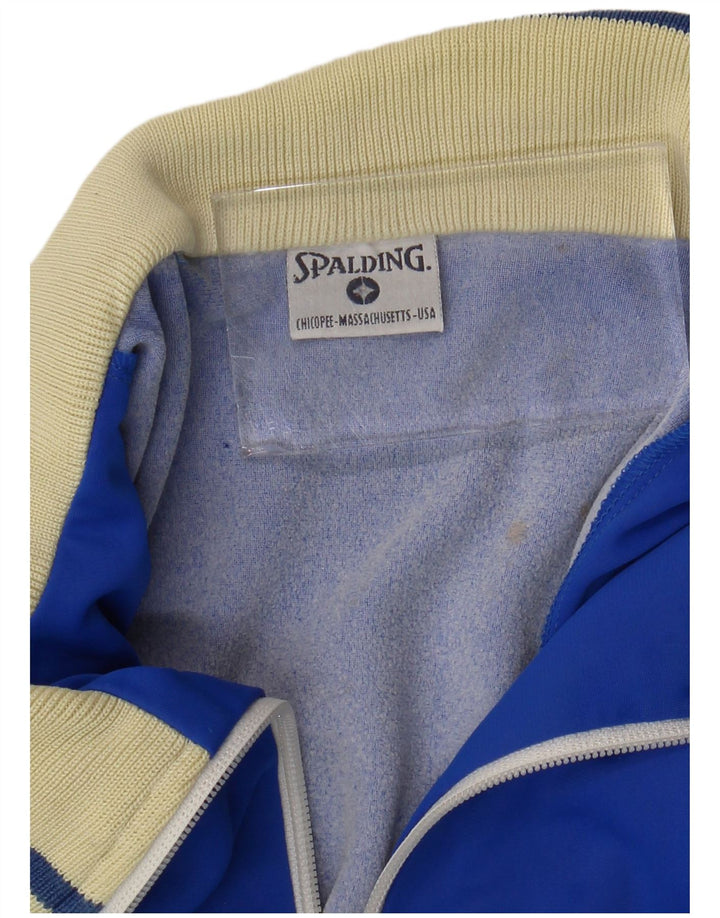 SPALDING Veste de Survêtement Graphique pour Homme Grand Bleu Colorblock