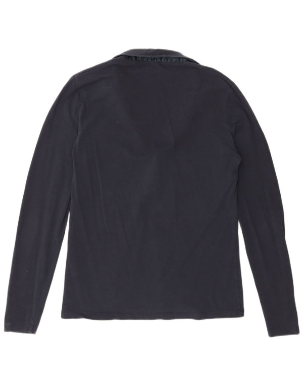 U.S. Polo Assn. Chemise à manches longues pour femme UK 14 Coton bleu marine moyen