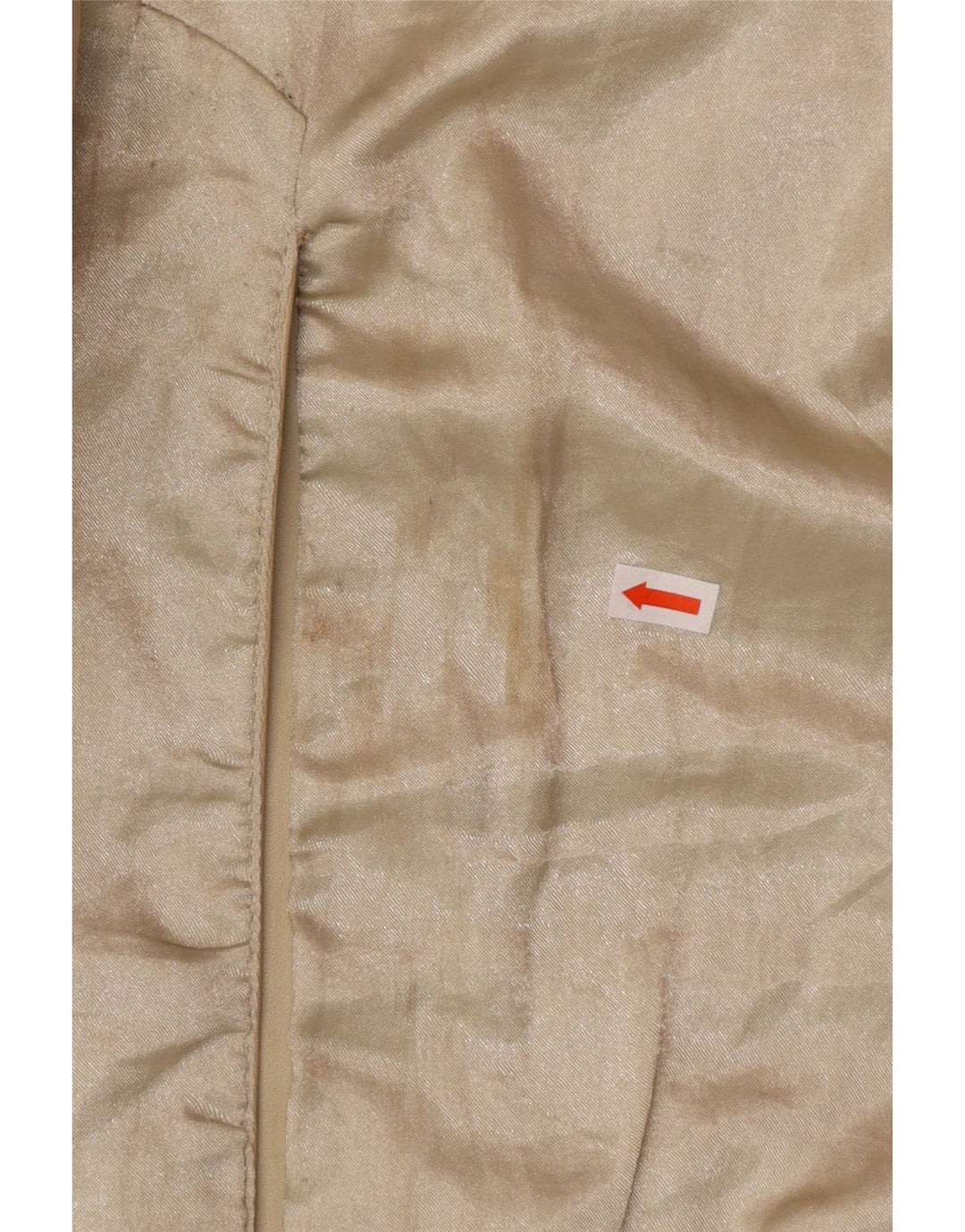 OLLY & CO Manteau en cuir pour femme UK 10 Petit cuir beige