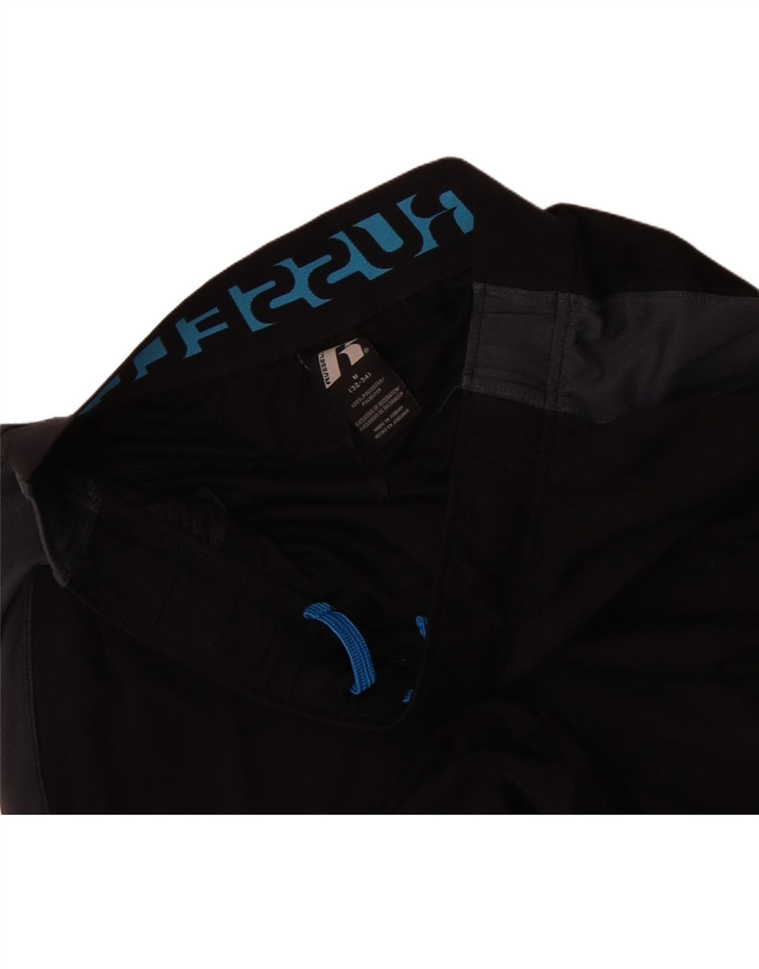 RUSSELL ATHLETIC Mens Dri-Power Sport Shorts Medium  Black Colourblock Vintage Russell Athletic and Second-Hand Russell Athletic from Messina Hembry 