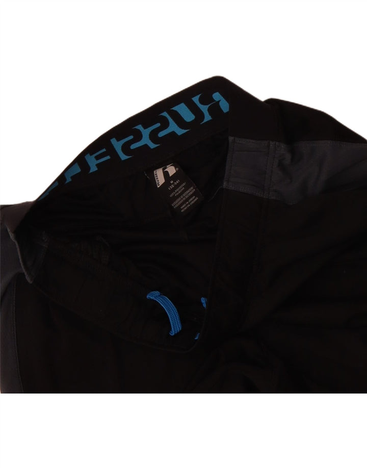 RUSSELL ATHLETIC Mens Dri-Power Sport Shorts Medium  Black Colourblock Vintage Russell Athletic and Second-Hand Russell Athletic from Messina Hembry 
