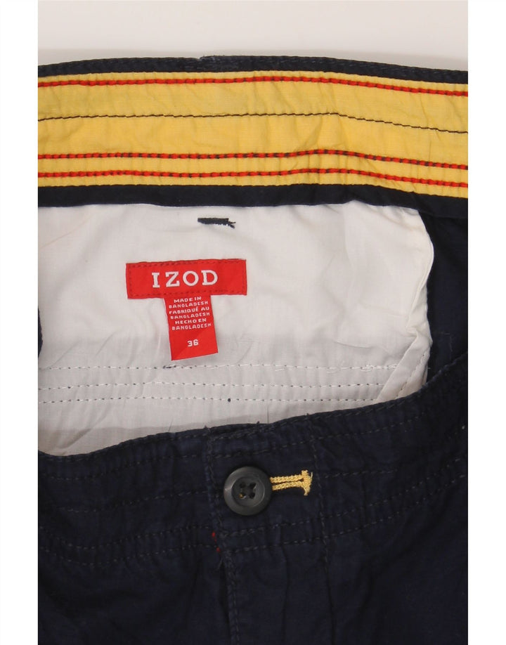 IZOD Mens Cargo Shorts W36 Large Navy Blue Cotton Vintage Izod and Second-Hand Izod from Messina Hembry 