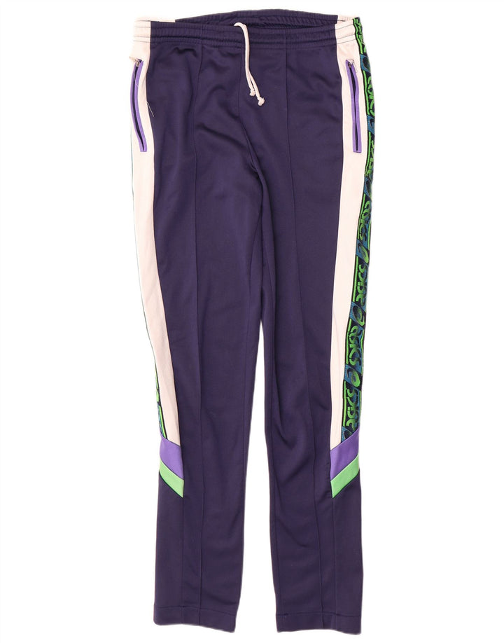 Asics Survêtement Complet Femme IT 46 Large Bleu Marine Colourblock Polyamide