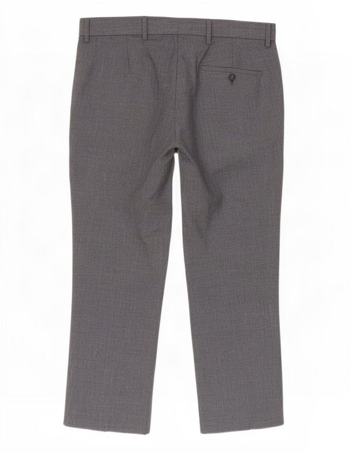 Marks & Spencer Pantalon Chino Coupe Regular Homme W36 L29 Bleu Polyester