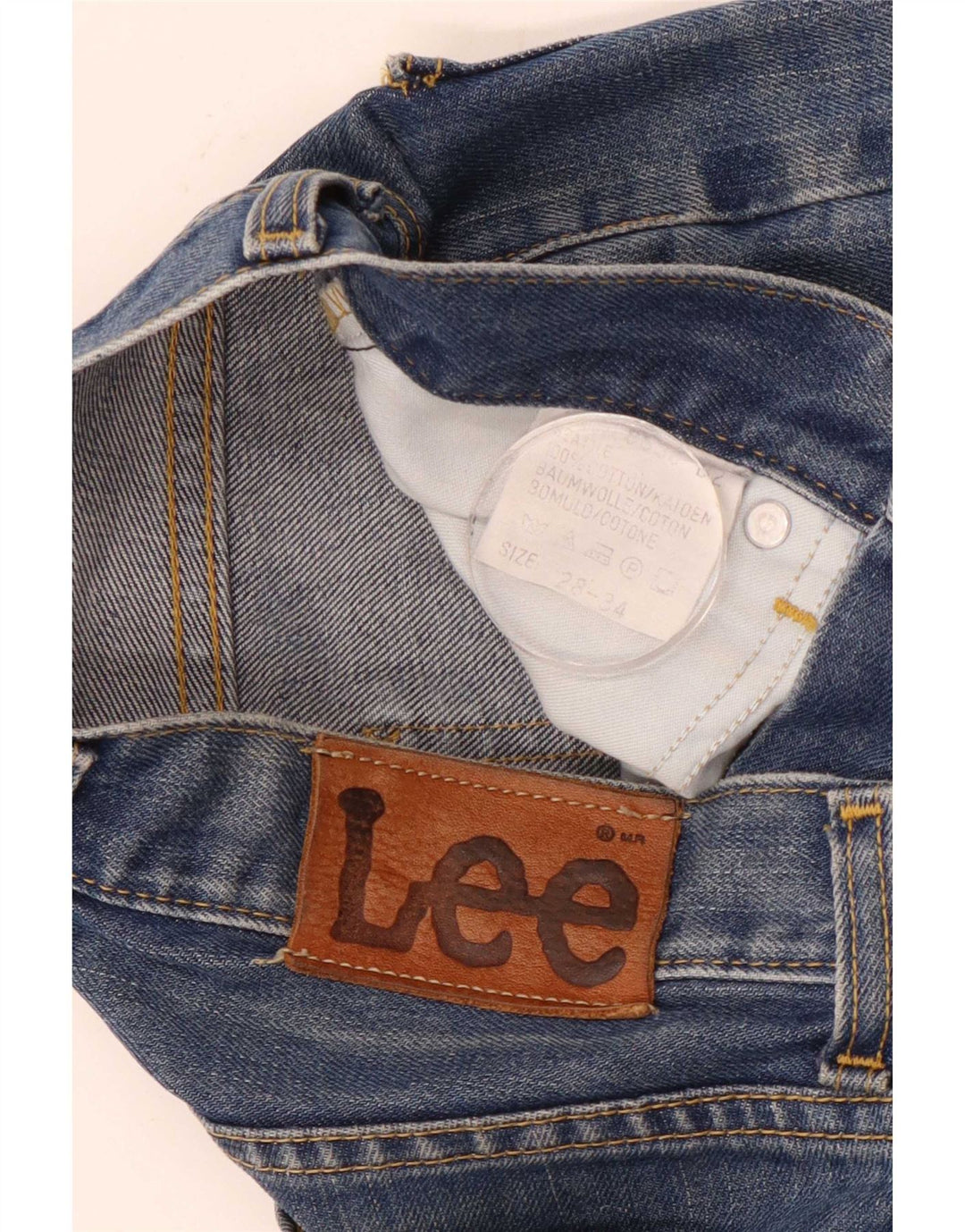 Lee Jean Slim Homme W28 L34 Bleu Coton