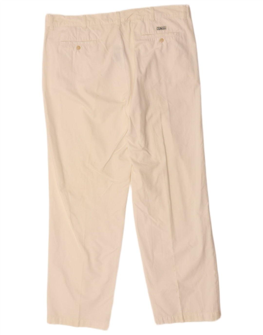 POLO RALPH LAUREN Pantalon Chino Droit Homme W42 L34 Coton Blanc