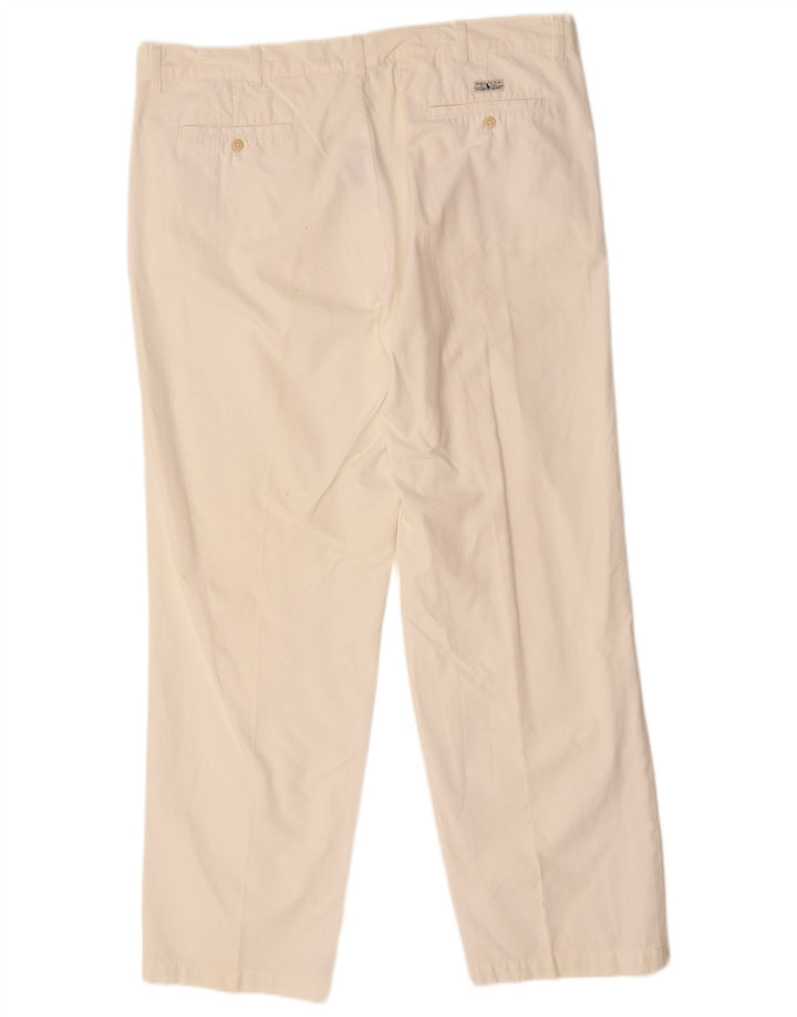 POLO RALPH LAUREN Pantalon Chino Droit Homme W42 L34 Coton Blanc