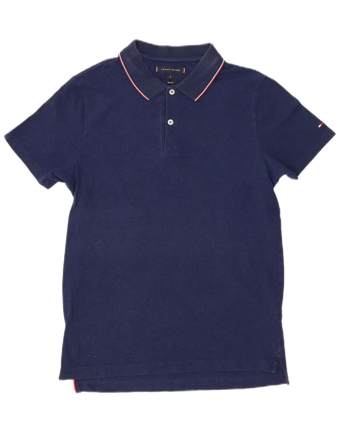 TOMMY HILFIGER Polo Slim Fit Homme Bleu Marine Moyen Coton