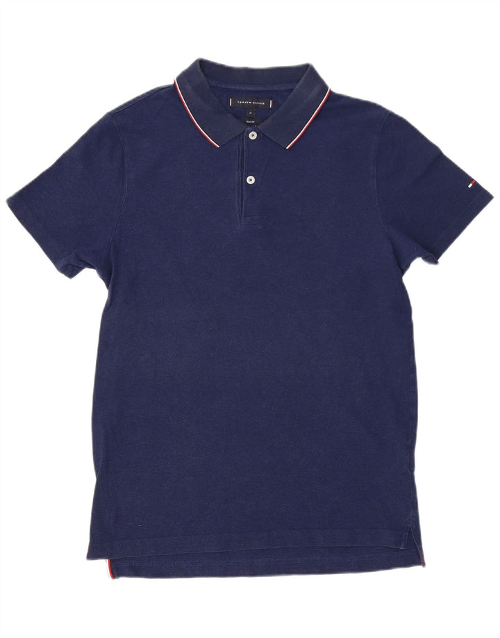 TOMMY HILFIGER Polo Slim Fit Homme Bleu Marine Moyen Coton