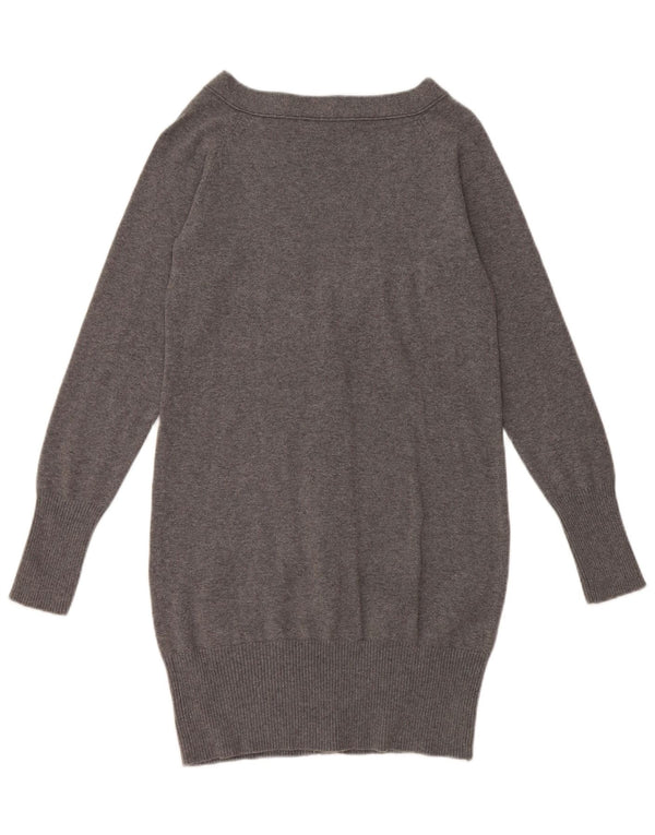 Zara Cardigan long pour femme UK 12 Gris moyen