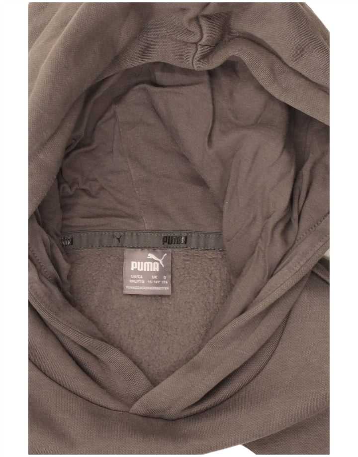 PUMA Pull à capuche graphique garçon 15-16 ans Gris Coton