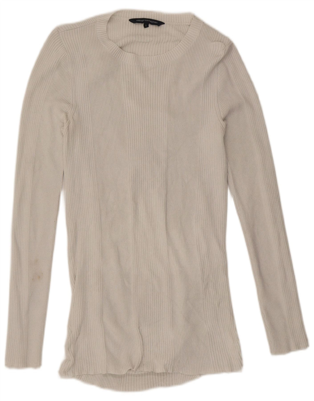French Connection Haut à manches longues pour femme UK 10 Small Blanc
