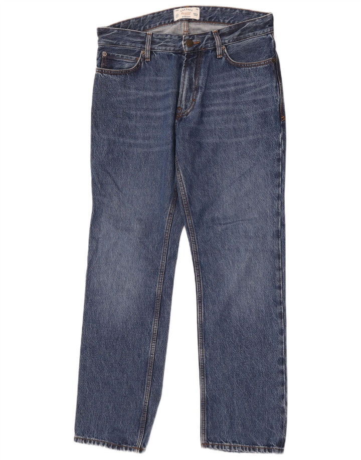Fat Face Jean droit homme W30 L30 bleu coton