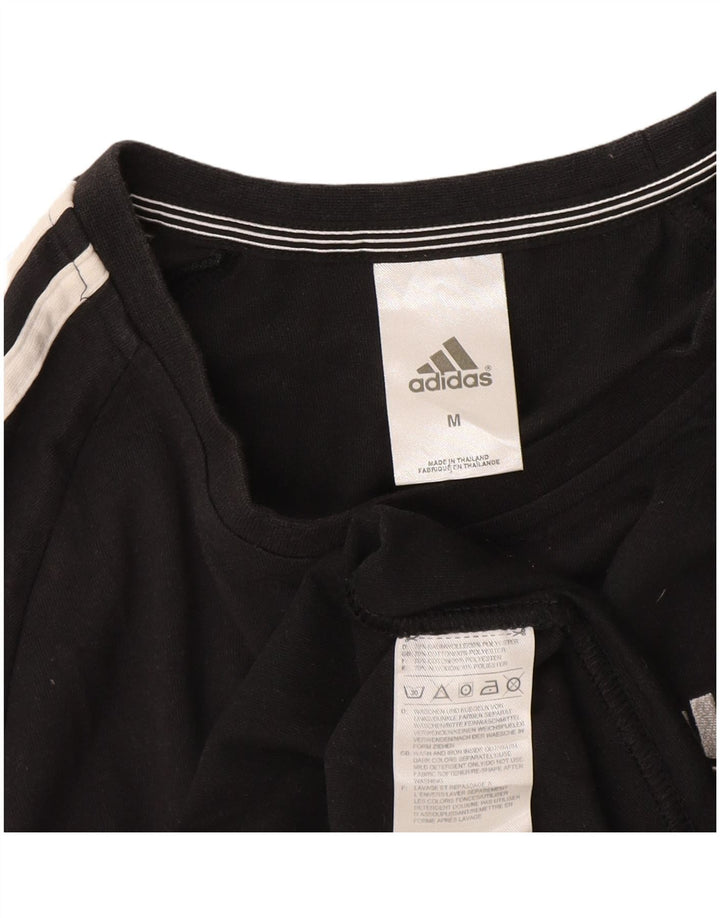 T-shirt pour hommes Adidas Climalite Medium Noir en coton