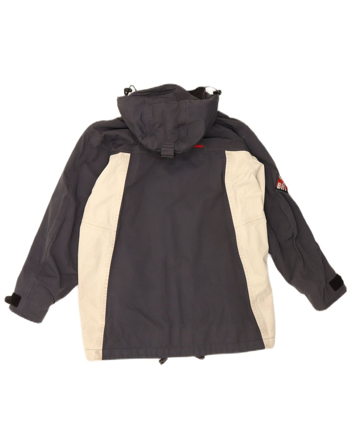 Musto Veste imperméable à capuche pour garçon 9-10 ans Noir Colourblock