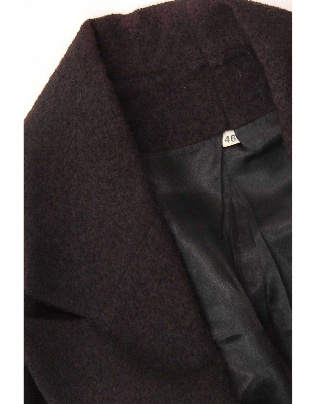 vintage Femme 1 Bouton Blazer Veste IT 46 Grand Noir