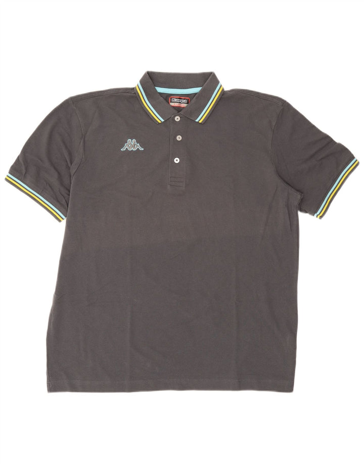 Kappa Polo Homme XL Gris Coton