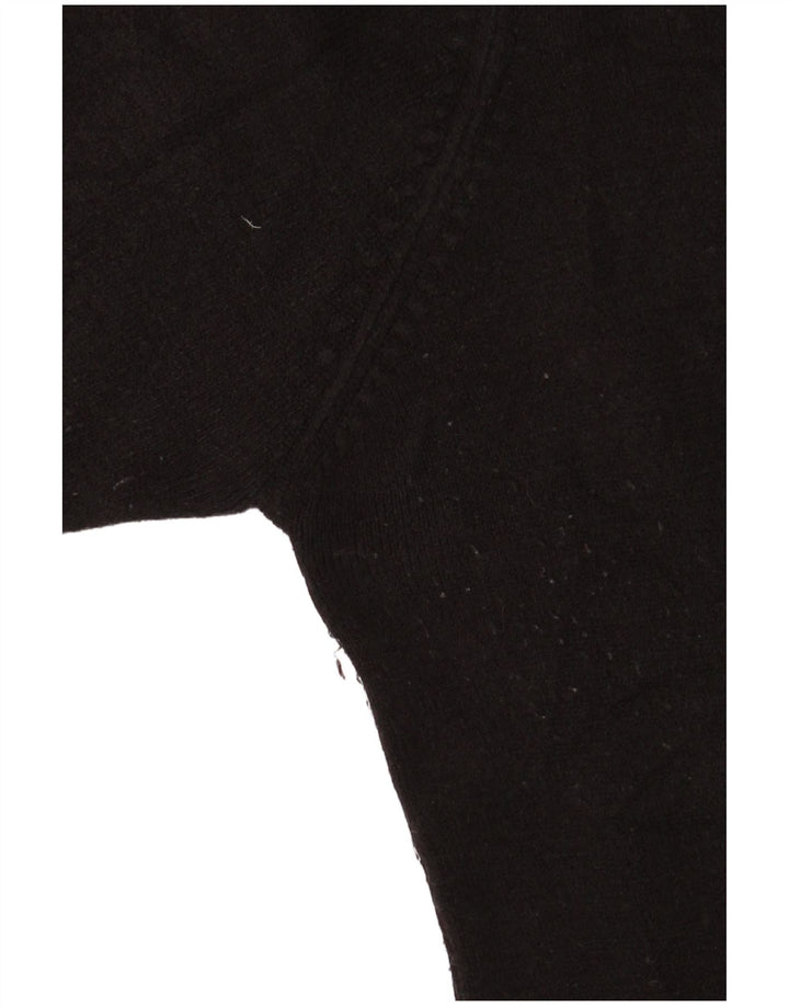 Essentials Pull col roulé pour femme UK 14 Acrylique noir moyen