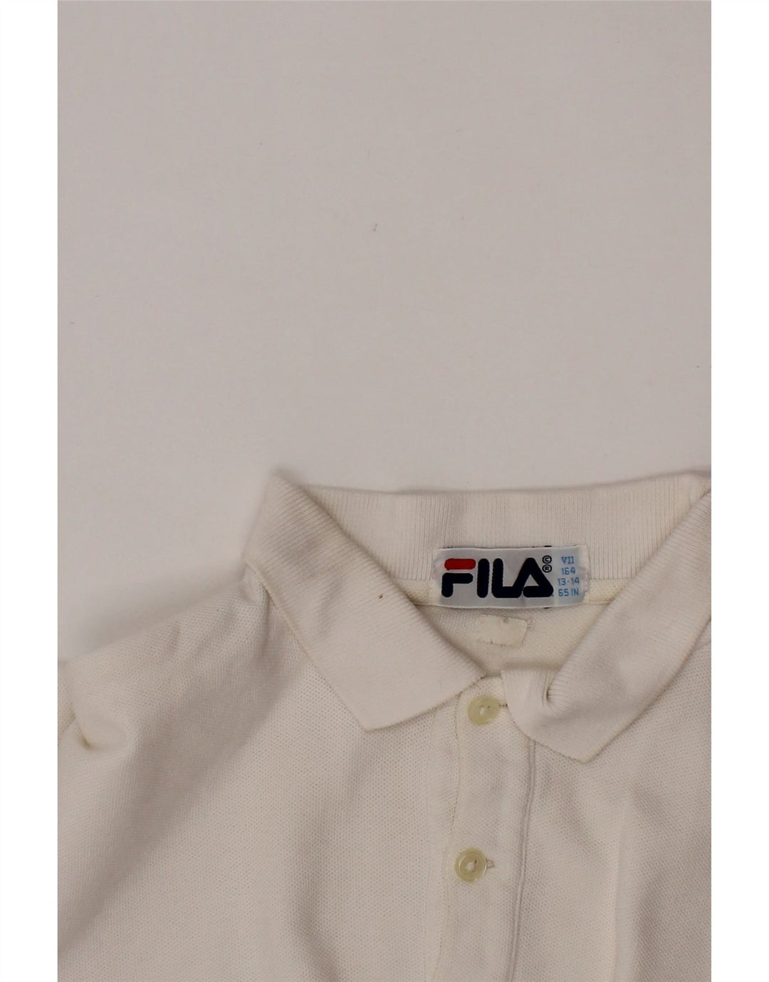 FILA Polo Garçon 13-14 ans Blanc