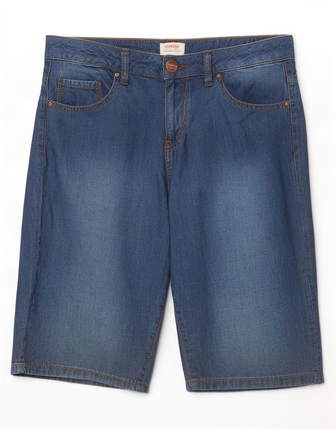 Carrera Femme Short En Jean W27 Petit Bleu Coton