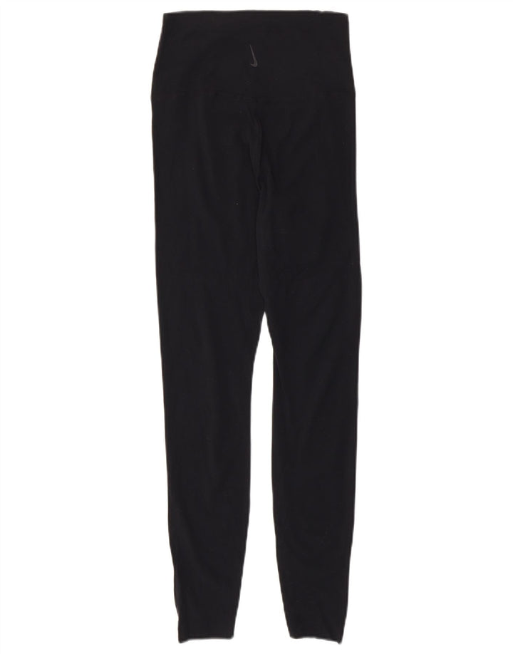 NIKE Legging Dri Fit pour femme UK 8 Small Noir Nylon