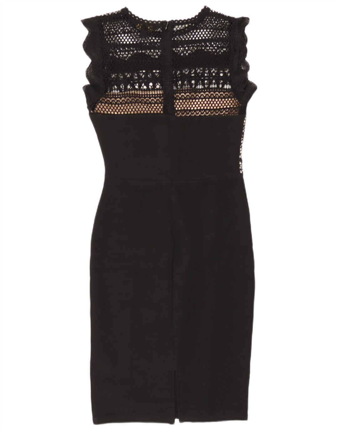 Lipsy Robe fourreau sans manches pour femme UK 8 Small Noir Polyester