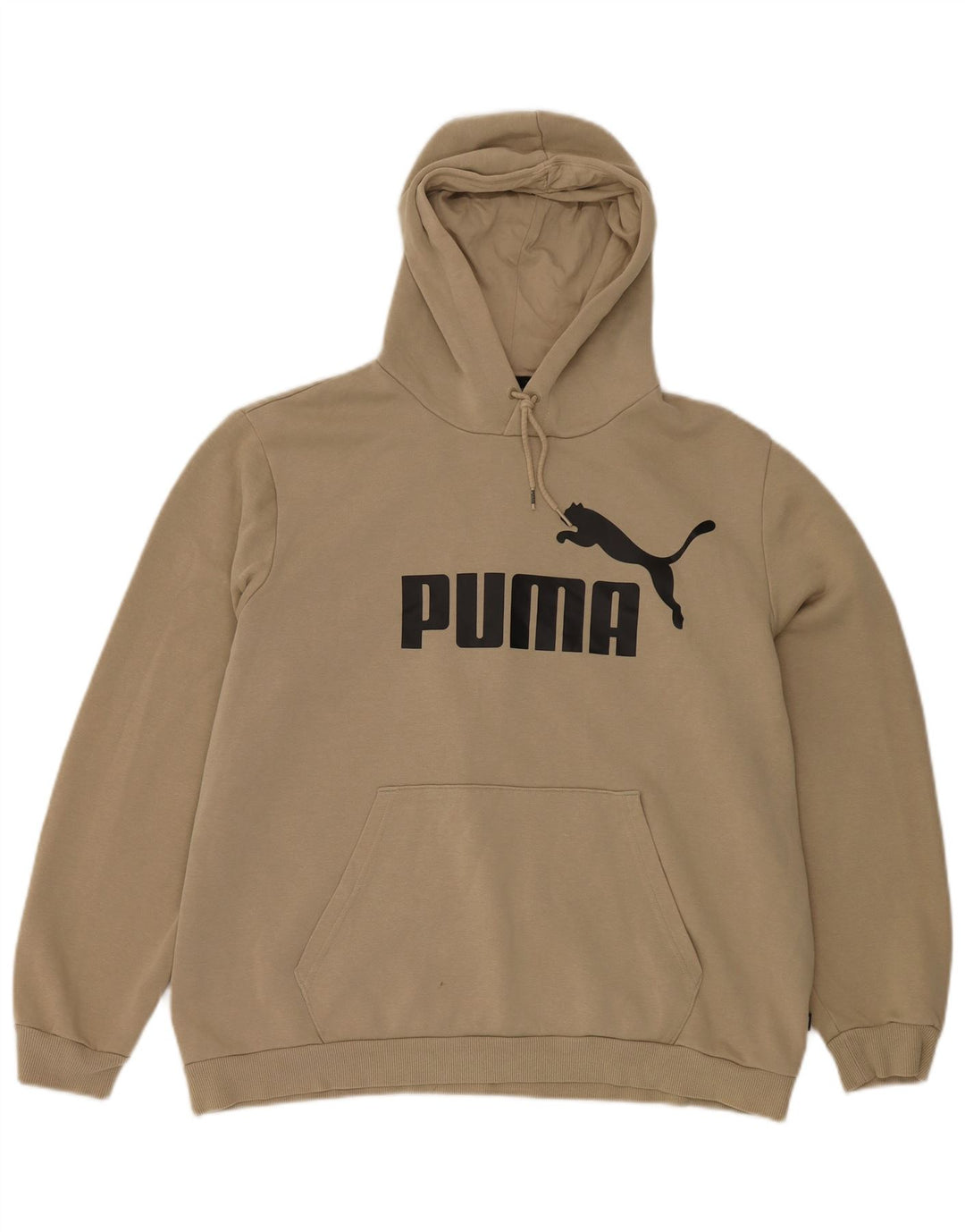 PUMA Pull à capuche graphique pour homme XL en coton beige