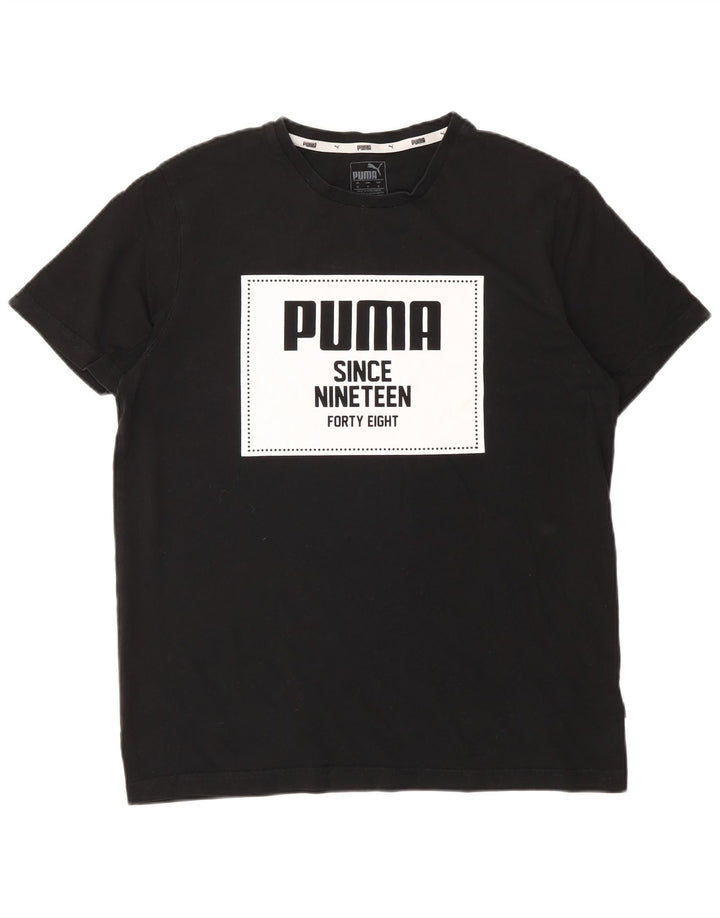 PUMA T-Shirt Graphique Homme Noir Moyen