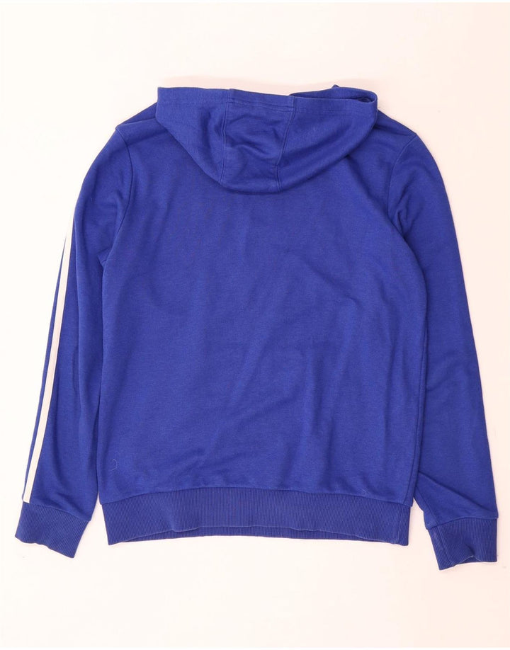 ADIDAS Pull à capuche graphique pour garçon 13-14 ans Bleu Coton