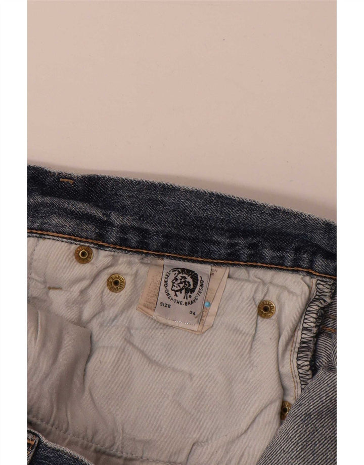 Diesel Jean Droit Homme W34 L30 Bleu Coton