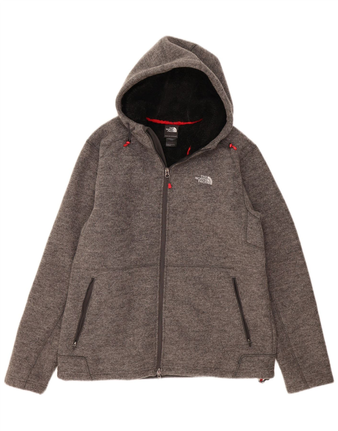 THE NORTH FACE Veste Sherpa à capuche en tricot pour homme UK 42 XL Gris moucheté