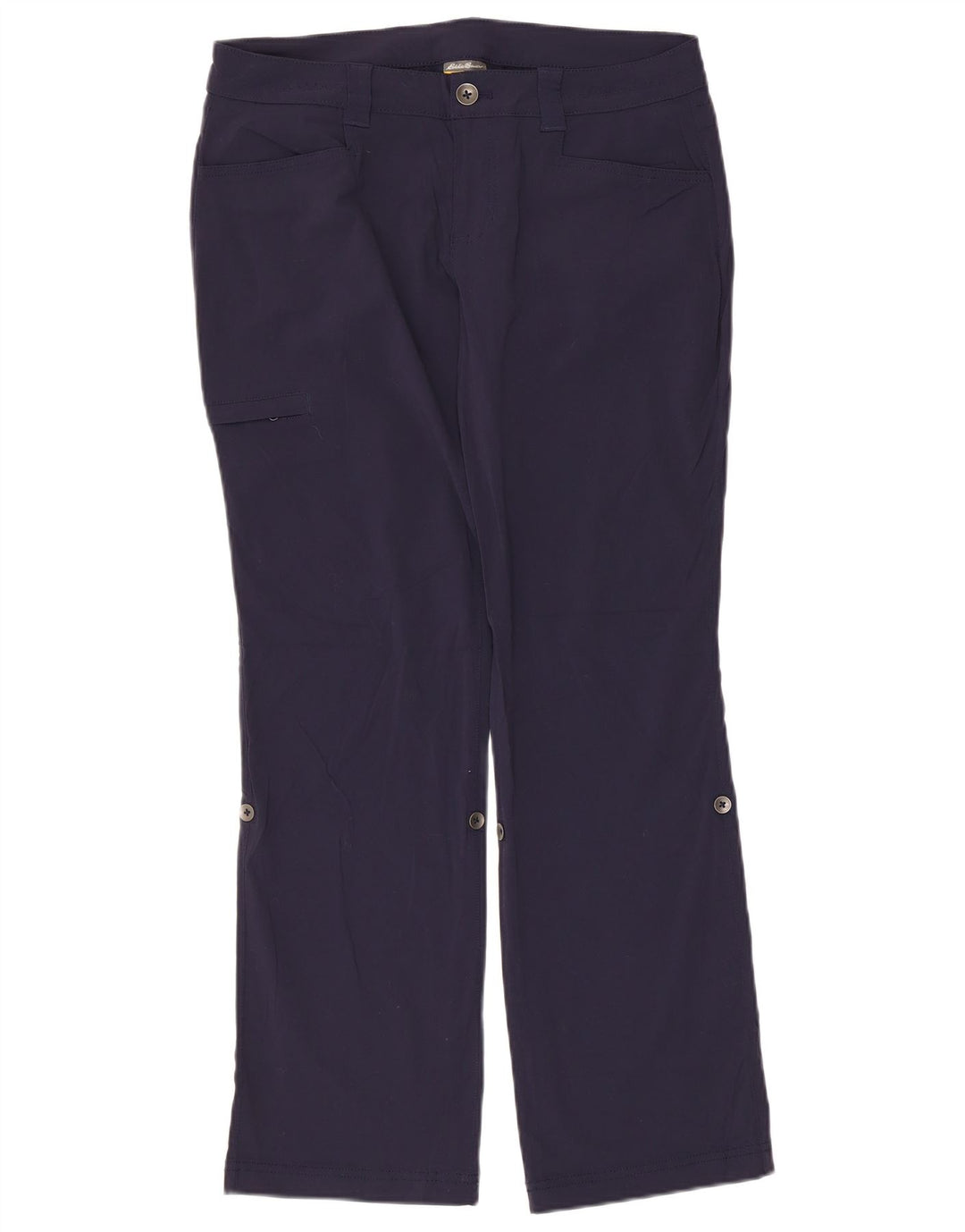 Eddie Bauer Pantalon cargo droit pour femme US 8 Medium W32 L28 Bleu marine
