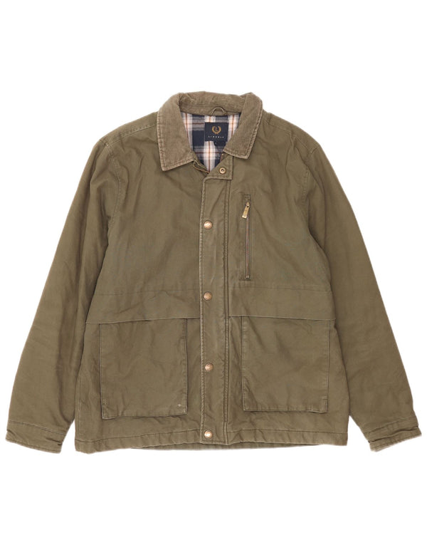 Lincoln Veste utilitaire pour homme UK 40 Grand coton kaki