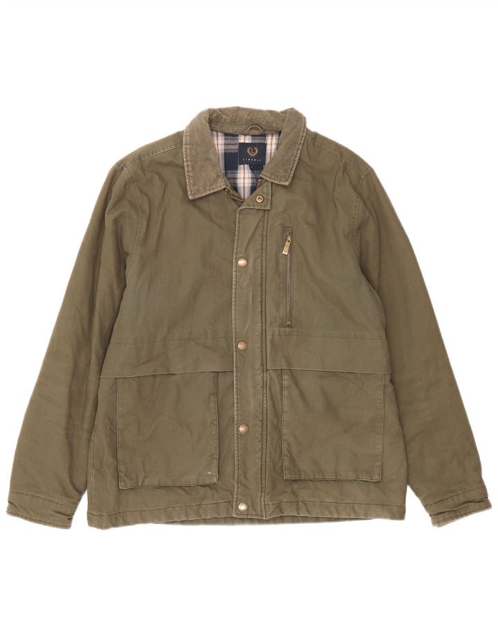 Lincoln Veste utilitaire pour homme UK 40 Grand coton kaki