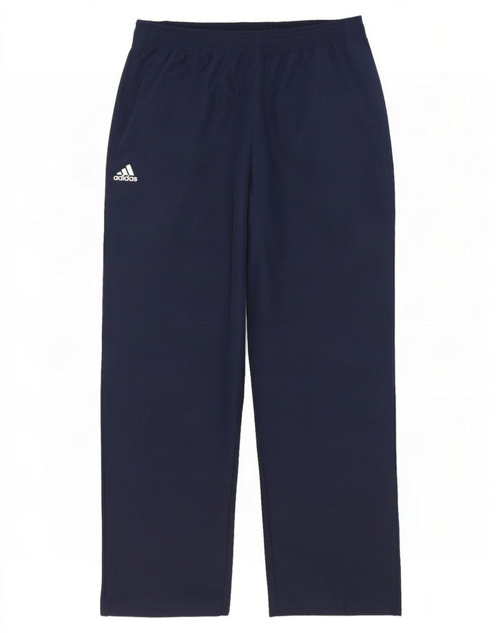 Adidas Pantalon de survêtement graphique pour homme Large Bleu marine Polyester