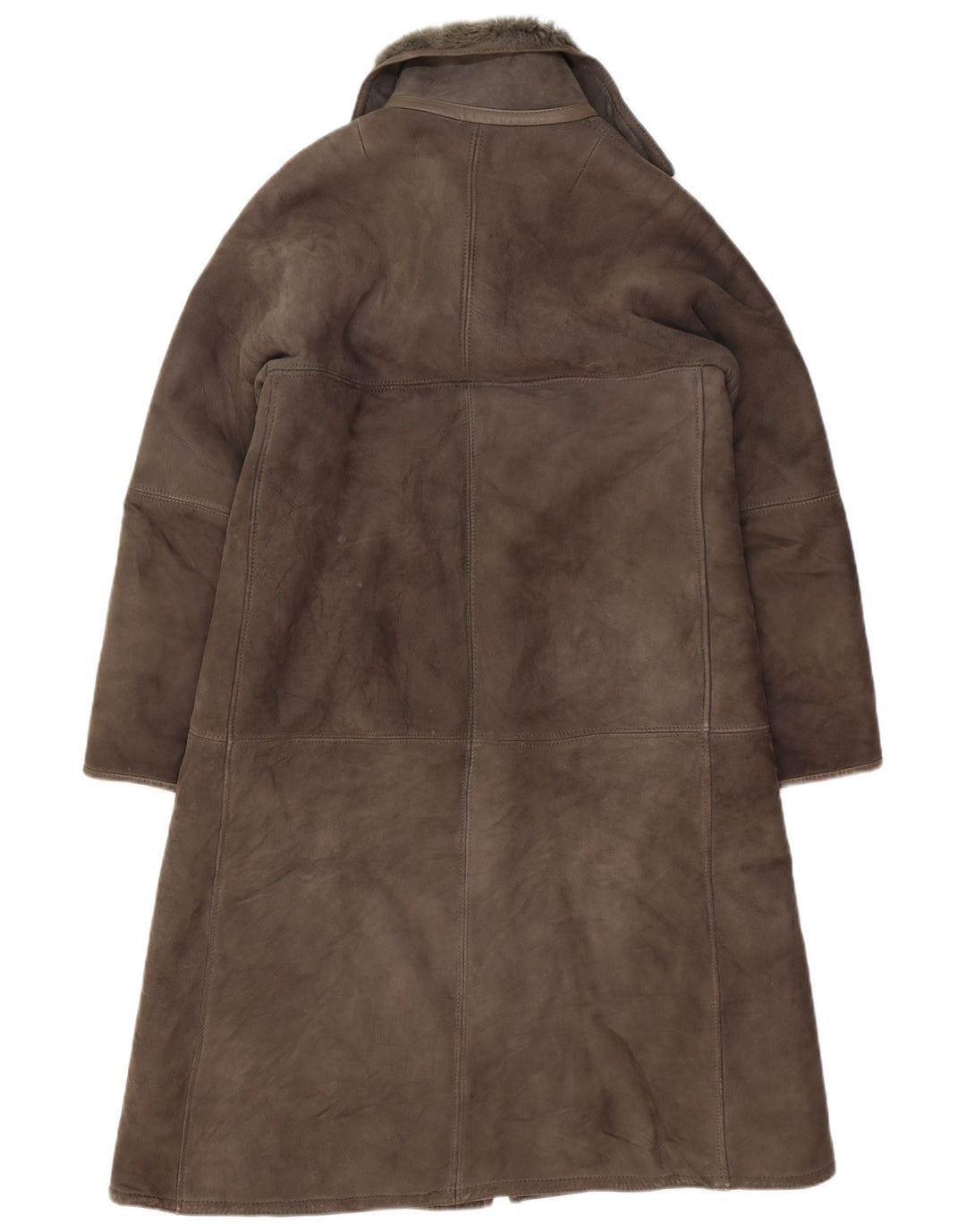 Manteau en peau de mouton femme vintage IT 42 peau de mouton gris moyen