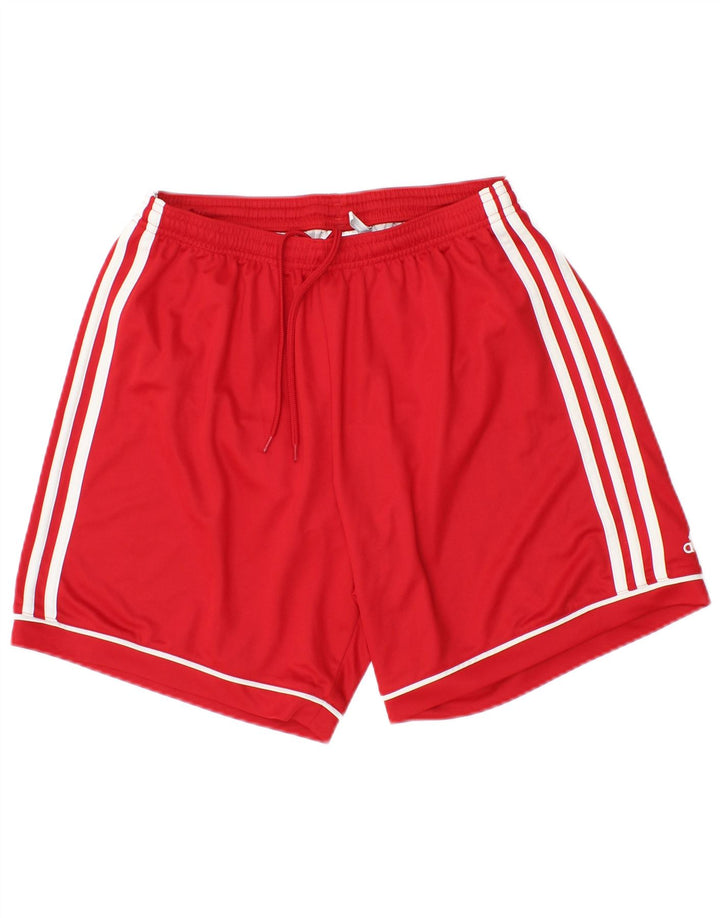 Adidas Short de Sport Climalite Homme Rouge Moyen Polyester