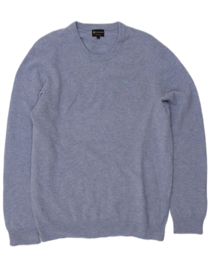 Giesswein Pull à col rond pour homme EU 54 XL Bleu Laine
