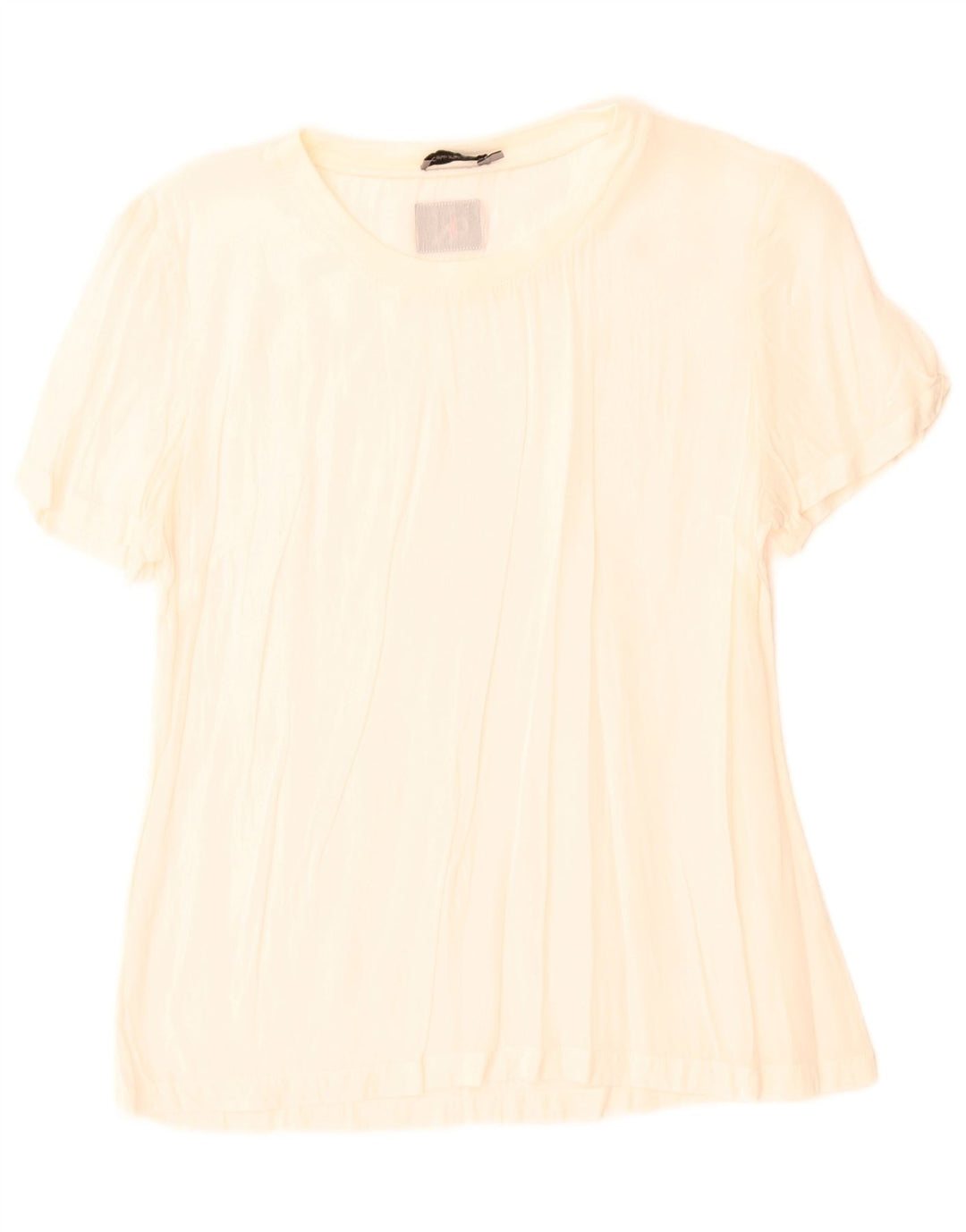 Calvin Klein Jeans Chemisier pour femme UK 10 Small Blanc cassé