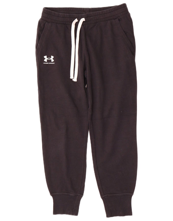 Under Armour Mens Loose Fit Tracksuit Trousers Joggers Medium Black Cotton