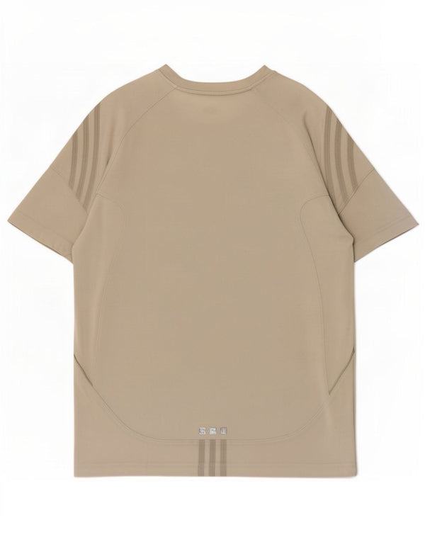 Adidas Womens T-Shirt Top UK 14 Large Grey Cotton